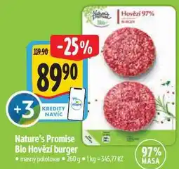Albert Nature's Promise alber Bio Hovězí burger nabídka