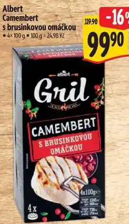 Albert Albert Camembert s brusinkovou omáčkou nabídka