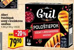 Albert Albert Pološtiepok uzený s brusinkovou omáčkou nabídka