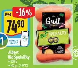 Albert Albert Bio Špekáčky nabídka