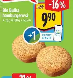 Albert Bio Bulka hamburgerová nabídka
