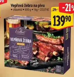 Albert Vepřová žebra na pivu nabídka
