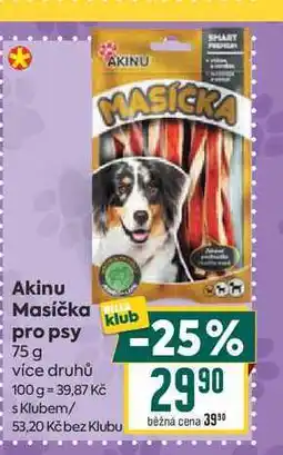 Billa Akinu Masička pro psy nabídka