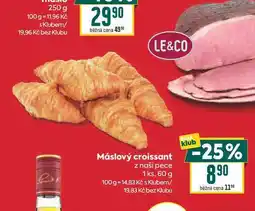 Billa Máslový croissant z naší pece 1 ks nabídka