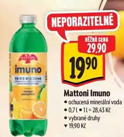 Albert Mattoni Imuno ochucená minerální voda nabídka