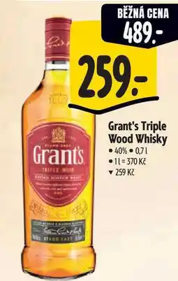 Albert Grant's Triple Wood Whisky 40% 0,7 nabídka