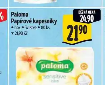 Albert Paloma Papírové kapesníky box 3vrstvé 80 ks nabídka