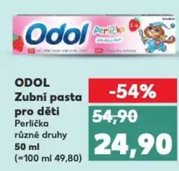 Kaufland ODOL Zubní pasta pro děti nabídka