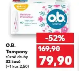 Kaufland O.B. Tampony nabídka
