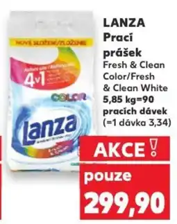Kaufland LANZA Prací prášek nabídka