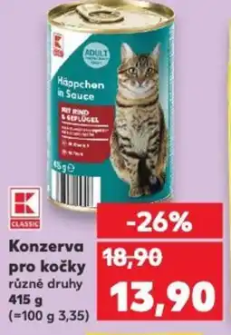 Kaufland Konzerva pro kočky nabídka