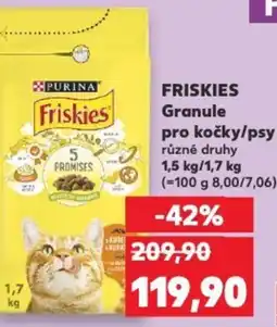Kaufland FRISKIES Granule pro kočky/psy nabídka