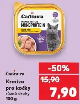 Kaufland Carinura Krmivo pro kočky nabídka