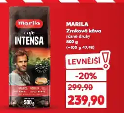 Kaufland MARILA Zrnková káva nabídka