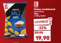 Kaufland Chipsy vroubkované nabídka