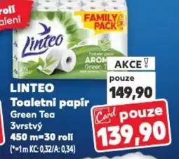 Kaufland LINTEO Toaletni papir Green Tea nabídka
