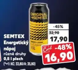 Kaufland SEMTEX Energetický nápoj nabídka