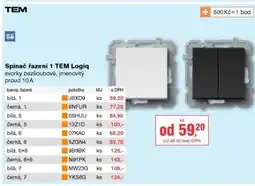 DEK Spínač řazení 1 TEM Logiq nabídka