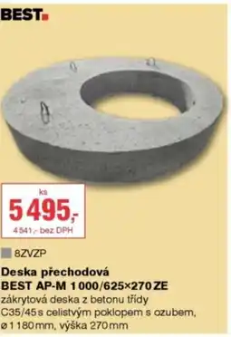 DEK Deska přechodová BEST AP-M 1000/625×270 ZE nabídka