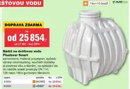 DEK Nádrž na dešťovou vodu Plastsvar Smart nabídka