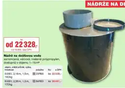 DEK Nádrž na dešťovou vodu nabídka
