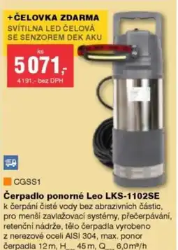 DEK Čerpadlo ponorné Leo LKS-1102SE nabídka