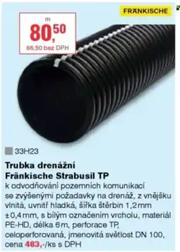 DEK Trubka drenážní Fränkische Strabusil TP nabídka