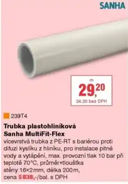 DEK Trubka plastohliníková Sanha MultiFit-Flex nabídka
