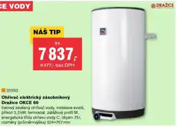 DEK Ohřívač elektrický zásobníkový Dražice OKCE 80 nabídka