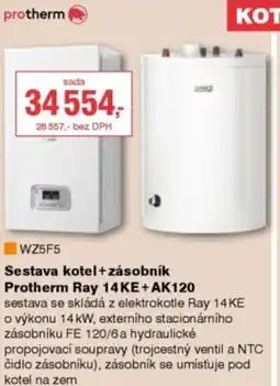 DEK Sestava kotel + zásobník Protherm Ray 14KE+AK120 nabídka