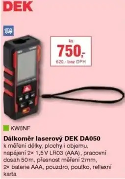 DEK Dálkoměr laserový DEK DA050 nabídka