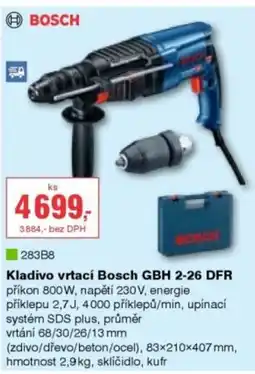 DEK Kladivo vrtací Bosch GBH 2-26 DFR nabídka