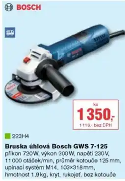 DEK Bruska úhlová Bosch GWS 7-125 nabídka