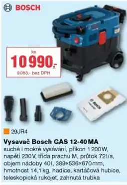 DEK Vysavač Bosch GAS 12-40 MA nabídka