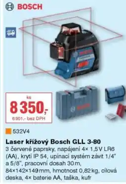 DEK Laser křížový Bosch GLL 3-80 nabídka