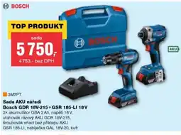 DEK BOSCH Sada AKU nářadí Bosch GDR 18V-215+ GSR 185-LI 18V nabídka