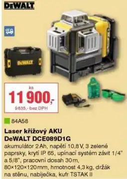 DEK Laser křížový AKU DeWALT DCE089D1G nabídka