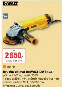 DEK Bruska úhlová DeWALT DWE4237 nabídka