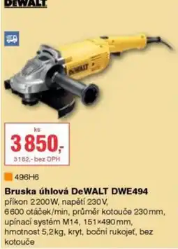 DEK Bruska úhlová DeWALT DWE494 nabídka