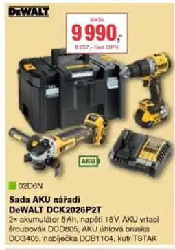 DEK Sada AKU nářadí DeWALT DCK2026P2T nabídka