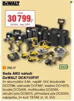 DEK Sada AKU nářadí DeWALT DCK755P3T nabídka