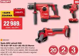 DEK Sada AKU nářadí Hilti TE 6-22+ SF 4-22+AG 4S-22 Nuron nabídka
