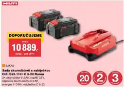 DEK Sada akumulátorů s nabíječkou Hilti B22-110+C 6-22 Nuron nabídka