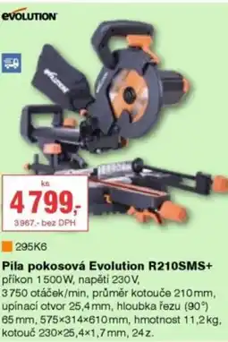 DEK Pila pokosová Evolution R210SMS+ nabídka