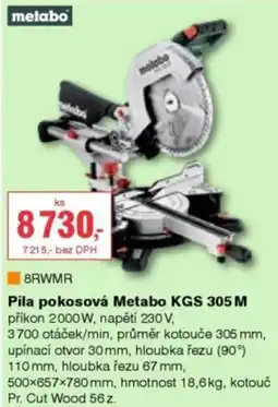 DEK Pila pokosová Metabo KGS 305M nabídka