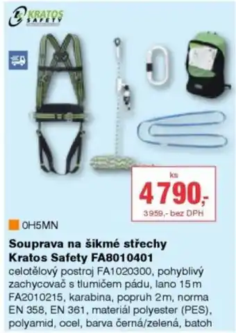 DEK Souprava na šikmé střechy Kratos Safety FA8010401 nabídka