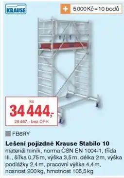 DEK Lešení pojízdné Krause Stabilo 10 nabídka