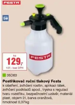 DEK Postřikovač ruční tlakový Festa nabídka