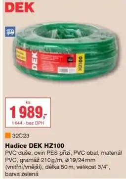 DEK Hadice DEK HZ100 nabídka