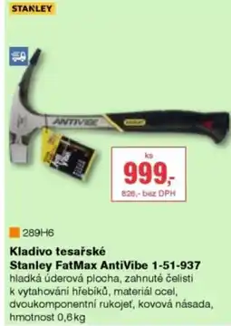 DEK Kladivo tesařské Stanley FatMax AntiVibe 1-51-937 nabídka